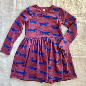 Tea Collection Longsleeve Fox Dress